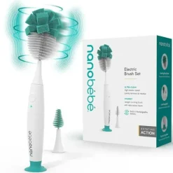 NanoBebe - Limpador de mamadeira E-Brush, escova elétrica para limpeza de mamadeiras Clearance
