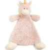Demdaco Nat &amp; Jules Wendy Unicorn chocalho bebê Lovey | Cobertor | Cobertor de segurança para bebês Online