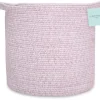 Natemia - Cesta de armazenamento de corda, caixa de berçário e organizador de brinquedos (15”x15”x14”), rosa, grande Sale