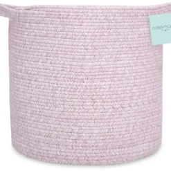 Natemia - Cesta de armazenamento de corda, caixa de berçário e organizador de brinquedos (15”x15”x14”), rosa, grande Sale