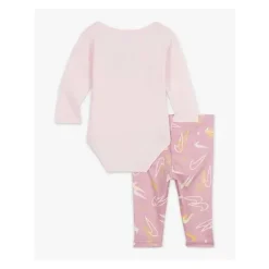 Haddad Nike Baby - 2Pk Girl Bodysuit e calças com estampa de confete, rosa Clearance
