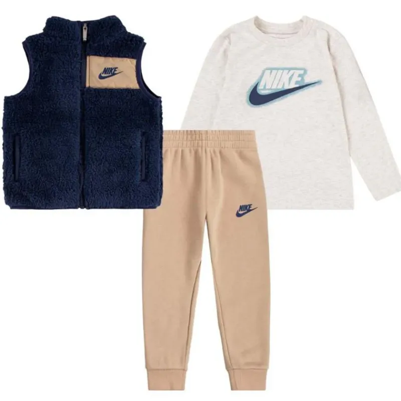 nike_baby__toddler_boy_ni_SKU6SXm52VI_0.webp Haddad Nike Baby - Toddler Boy Nike Long Sleeve T-Shirt, Vest, and Joggers Set Fashion