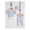 Nipperland - Baby Blue Knitted Outfit Set New