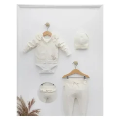 Nipperland - Conjunto de bebê em malha creme Sale
