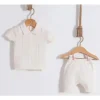 Nipperland - Conjunto de roupas de malha para bebê 2Pk creme Clearance