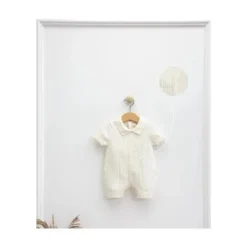 Nipperland - Macacão de Bebê Luxo Tricotado Creme Best
