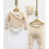 Nipperland - Take Me Home Conjunto de bebê de malha cinza Online
