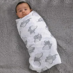 NoJo - Dumbo 3 Pk Printed Muslin Swaddles Discount