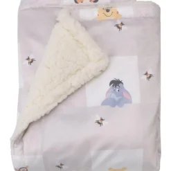 NoJo - Winnie The Pooh Hugs & Honeycombs Baby Blanket New
