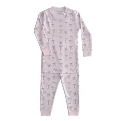 Noomie - Baby Girl Bows Long Sleeve Pajama Set Outlet