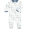 Noomie - Baby Zipper Footie Denim Stars Online