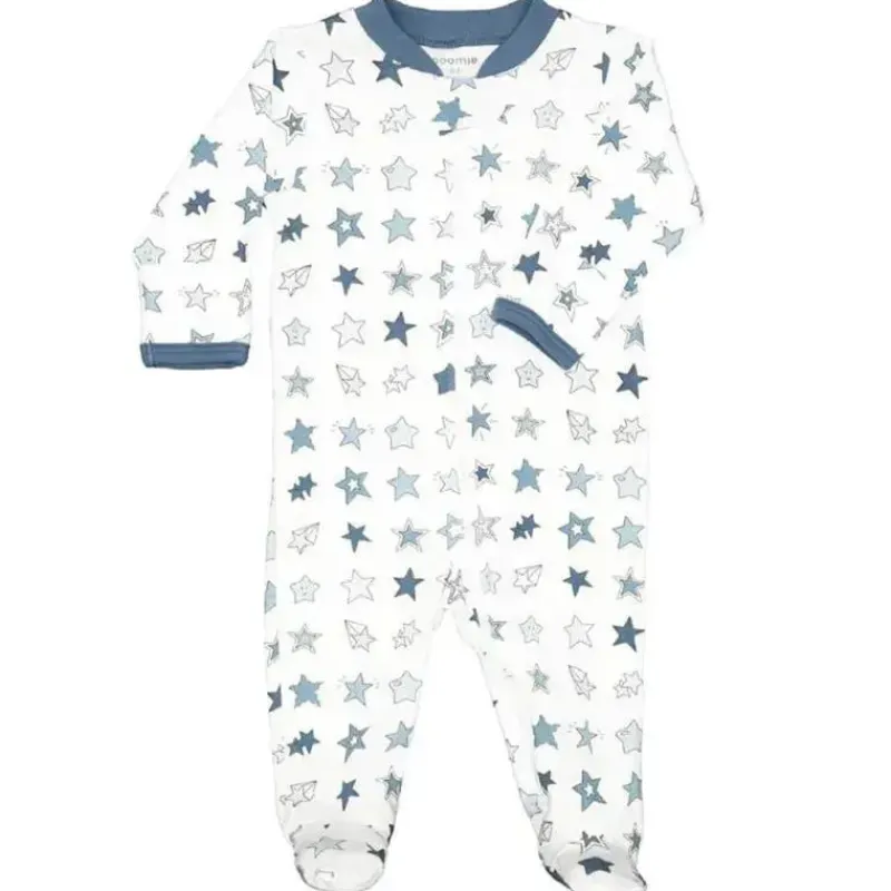 noomie__baby_zipper_footi_SKUYA5bxPB0_0.webp Noomie - Baby Zipper Footie Denim Stars Online