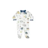 Noomie - Baby Zipper Footie Blue Camping Outlet