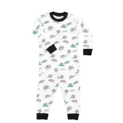 Noomie - Conjunto de pijama de manga comprida de futebol Hot
