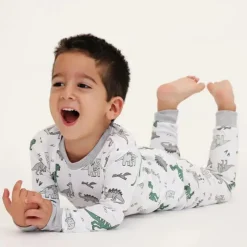 Noomie - Conjunto de pijama de manga comprida dinossauros Clearance