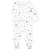 Noomie - Menino Zipper Footie Evil Eye New