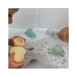 Nouka - Brinquedos de banho de animais de fazenda Conjunto Terra Fashion