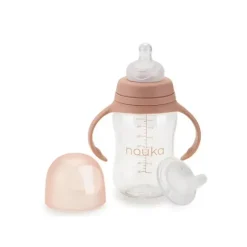 Nouka - Mamadeira Transicional/Copo com Canudinho, Blush Suave Discount