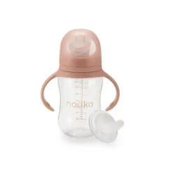 Nouka - Mamadeira Transicional/Copo com Canudinho, Blush Suave Discount