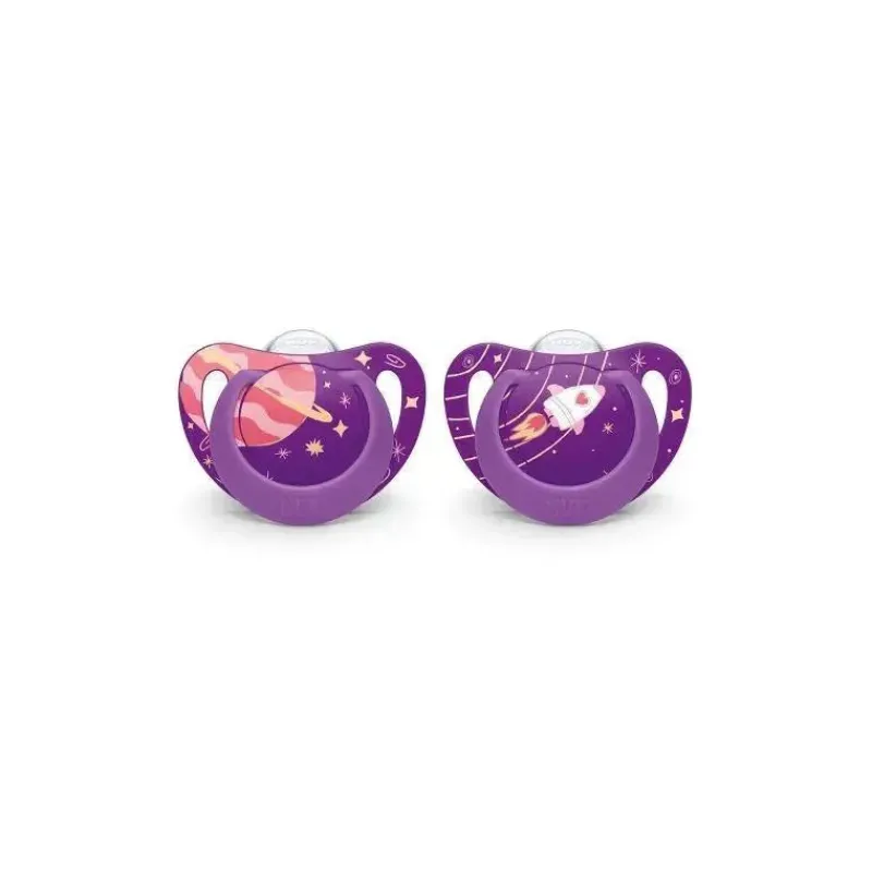 nuby___pk_chupeta_genius__SKURQgEkM2L_0.webp Nuby - 2 Pk Chupeta Genius Tamanho 2 Espaço Exterior, Menina Best