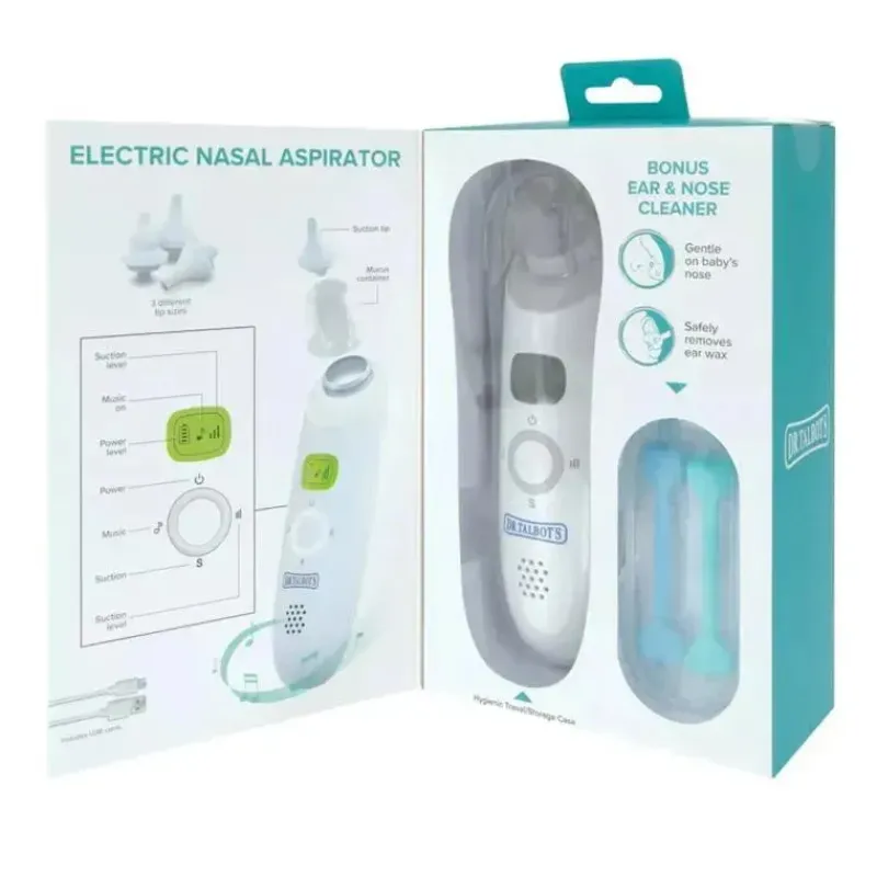 nuby__aspirador_nasal_elt_SKU2yPMGQMb_4.webp Nuby - Aspirador nasal elétrico do Dr. Talbot com limpadores de nariz e ouvidos de 2 unidades Best