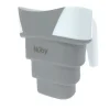 Nuby - balde de enxágue de banho dobrável, branco/cinza Best
