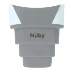 Nuby - balde de enxágue de banho dobrável, branco/cinza Best