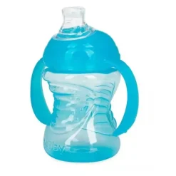 Nuby - Boy No Spill Super Spout Trainer Cup 8 Oz, Azul Brilhante New