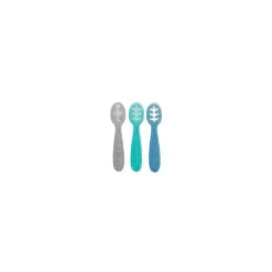 Nuby - Colheres de imersão de silicone 3Pk 3 estágios Fashion