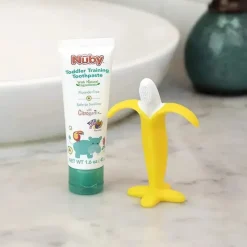 Nuby - Combinação de pasta de dente infantil Dr. Talbot's Banana Brush Sale
