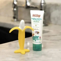 Nuby - Combinação de pasta de dente infantil Dr. Talbot's Banana Brush Sale