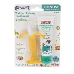 Nuby - Combinação de pasta de dente infantil Dr. Talbot's Banana Brush Sale