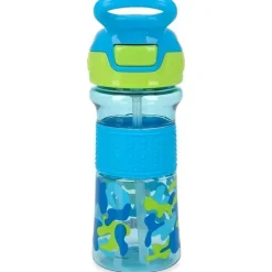 Nuby - Garrafa Flip-It Reflex, Aqua Camo Fashion