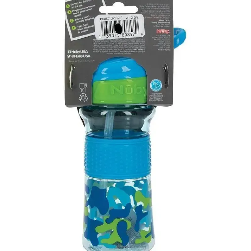 nuby__garrafa_flipit_refl_SKUJ2umKeas_8.webp Nuby - Garrafa Flip-It Reflex, Aqua Camo Fashion