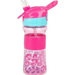 Nuby - Garrafa Flip-It Reflex, Leopardo Rosa Sale