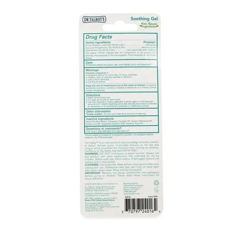 nuby__gel_calmante_natura_SKURZ3gyNet_3.webp Nuby - Gel calmante natural do Dr. Talbot + goma - EEZ Teether Clearance