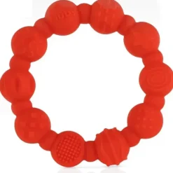 Nuby - mordedor de anel de silicone 2Pk, cores sortidas Outlet