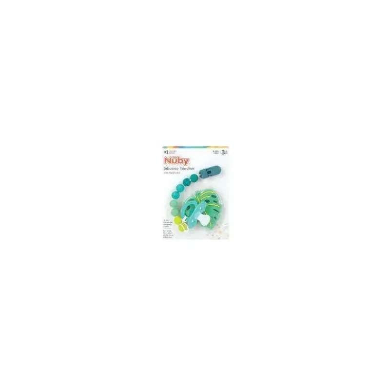 nuby__mordedor_de_silicon_SKUqgru1GQo_0.webp Nuby - Mordedor de Silicone 1Pk com Pacifinder de Contas de Silicone, Estojo Misto Clearance