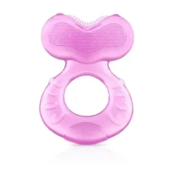 Nuby - Passo 1 Mordedor de Silicone Macio, Rosa Best