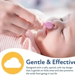 Nuby - 2Pk limpador de orelhas e nariz para bebês com estojo Clearance
