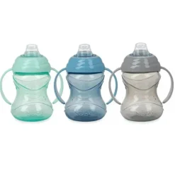 Nuby - 3Pk Neutral Clik-It Handle Cup, 8 Oz Outlet