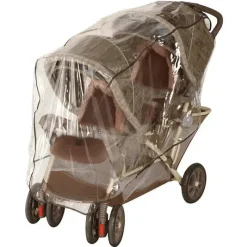 Nuby - Proteção contra intempéries para carrinho tandem, capa de plástico transparente Sale