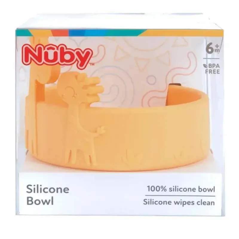 nuby__tigela_de_alimentao_SKUGrfD5GyN_5.webp Nuby - Tigela de alimentação para bebê girafa de silicone - Amarela Outlet