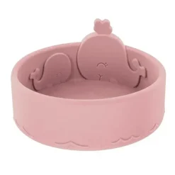 Nuby - Tigela de silicone para alimentação de bebê baleia - Pink Blush Clearance