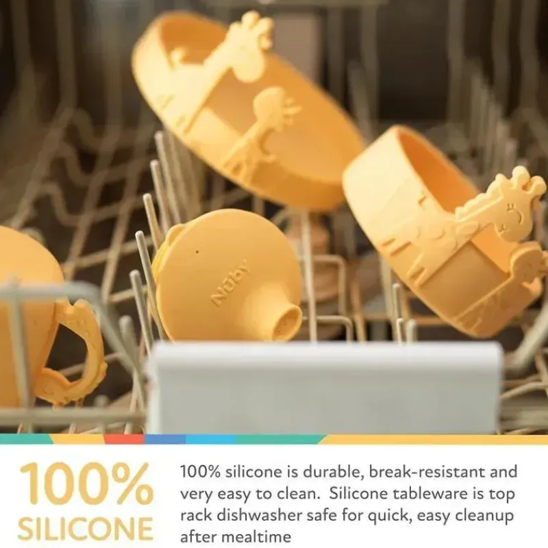 nuby__tigela_de_silicone__SKUHkZvYtmr_7.webp Nuby - Tigela de silicone para alimentação de bebê baleia - Pink Blush Clearance