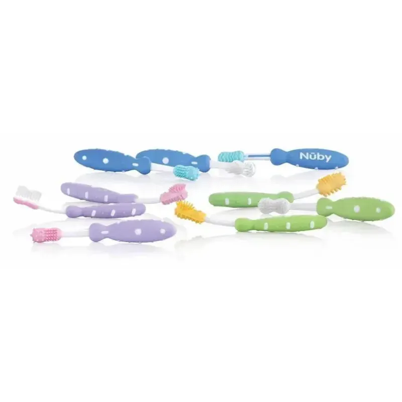 Nuby Luv 'N Care 3M+ Oral 3 Stage System, as cores podem variar Discount