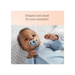 Nuk - 2 unidades de chupeta 100% silicone para meninas, 0/6M, Midnight Mist Clearance