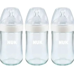 Nuk - 3 unidades de garrafas de vidro simplesmente naturais, 8 onças Outlet
