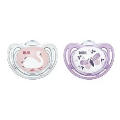Nuk - Chupeta 2 Pk Tamanho 1 Fluxo de Ar, Estojo Misto Online