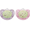 Nuk - Chupeta Airflow Glow In Dark, Girl, Tamanho 1 New